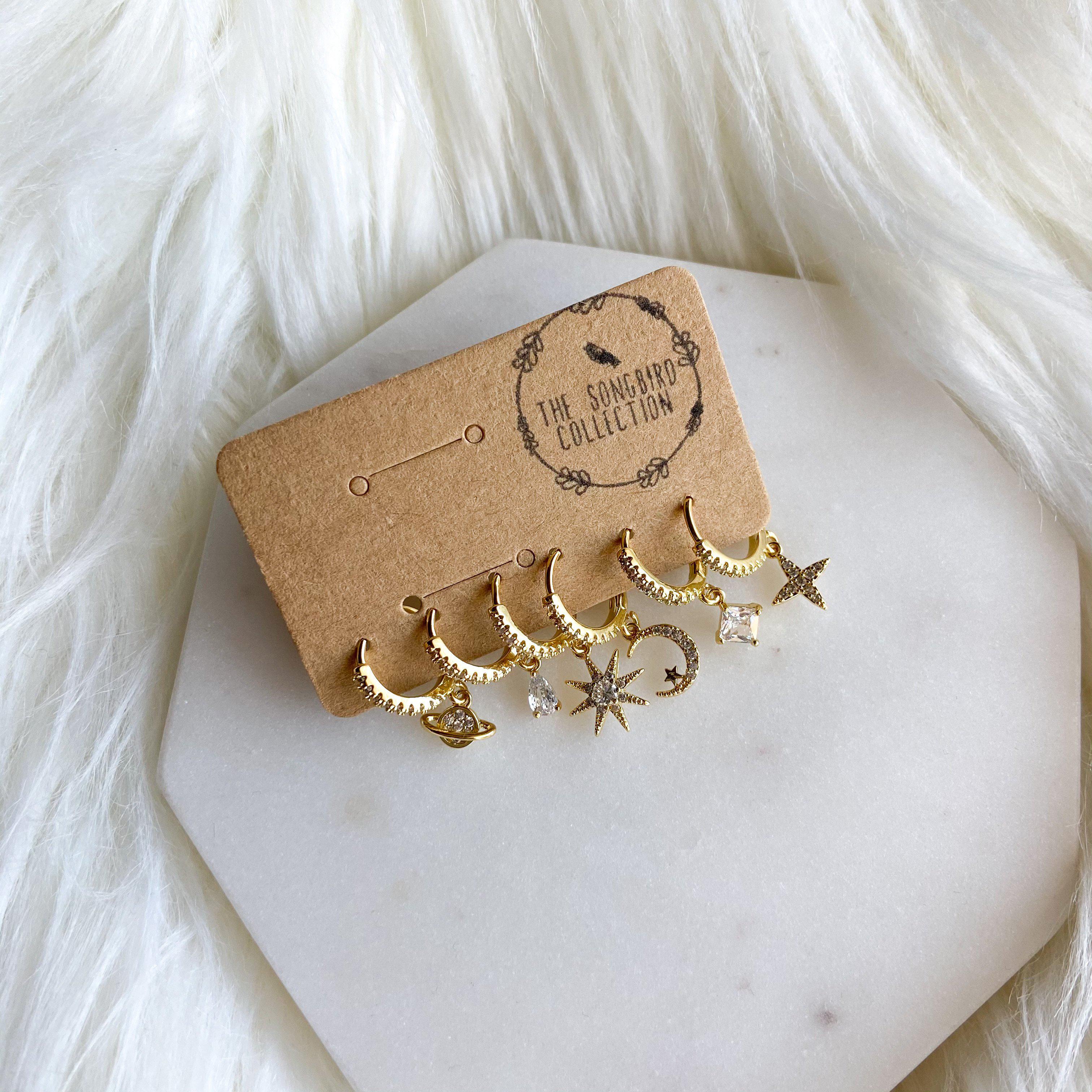 6 Piece Galaxy Huggies Earring Set - LAST CHANCE! - Image 7