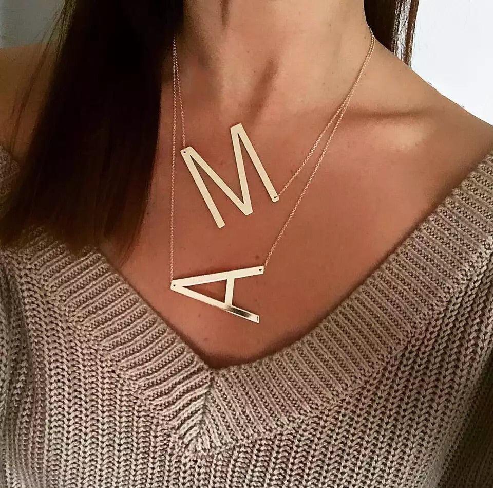 ABCs and XYZs Monogram Letter Necklace - Image 10