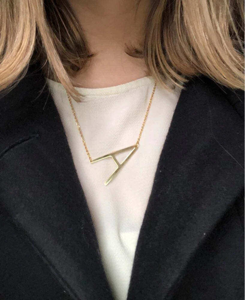 ABCs and XYZs Monogram Letter Necklace - Image 11
