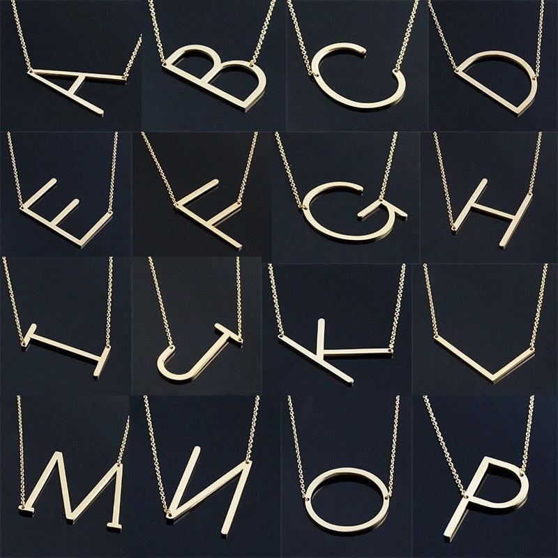 ABCs and XYZs Monogram Letter Necklace - Image 3