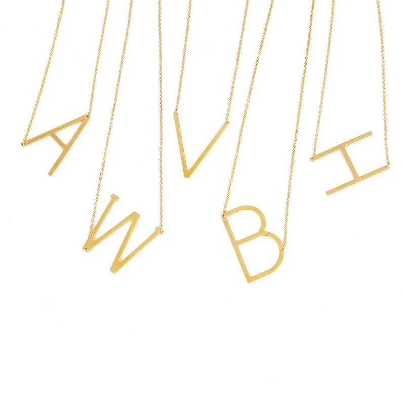 ABCs and XYZs Monogram Letter Necklace - Image 6
