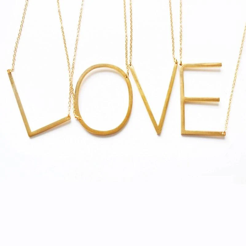 ABCs and XYZs Monogram Letter Necklace - Image 8