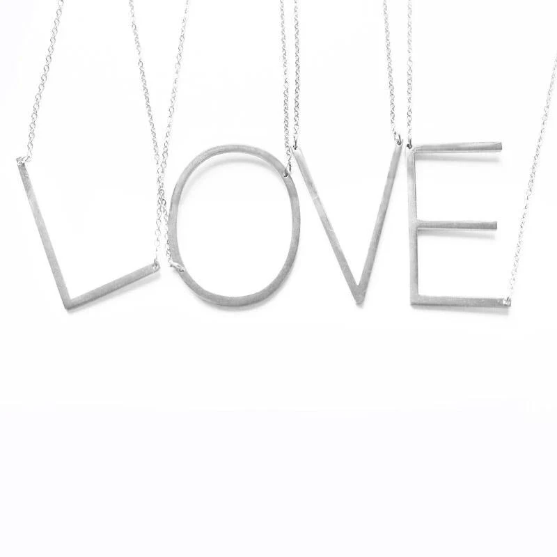 ABCs and XYZs Monogram Letter Necklace - Image 9