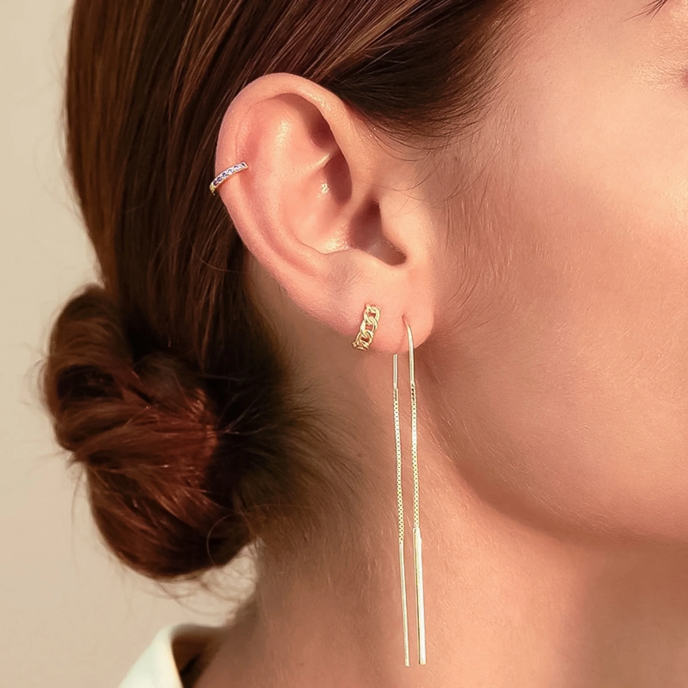 Adara Threader Earrings - Image 10