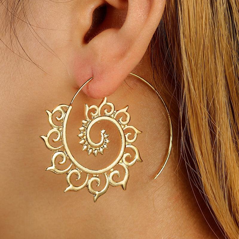 Aisha Swirl Earrings -  LAST CHANCE / FINAL SALE - Image 3