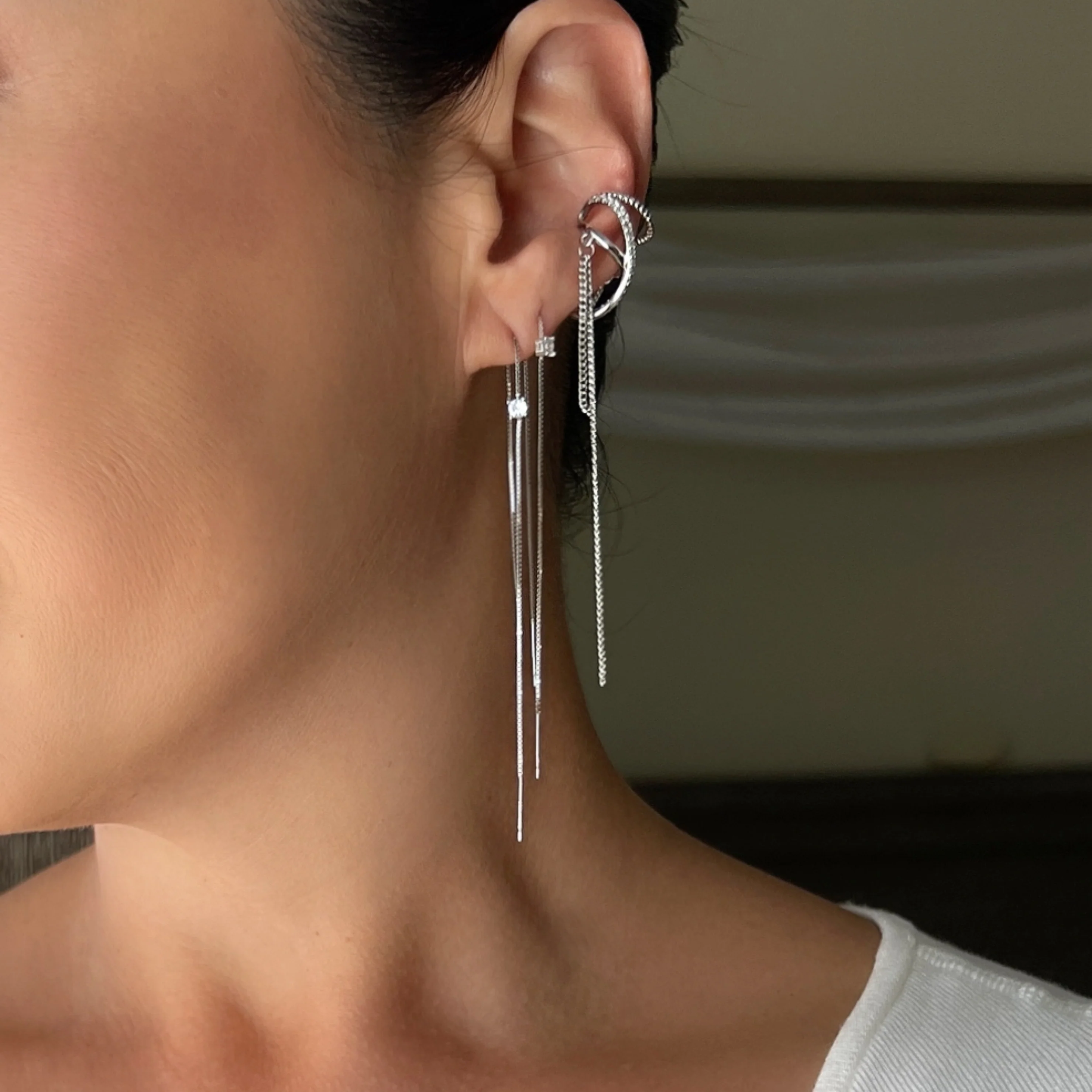Alondra Threader Earrings - Image 4