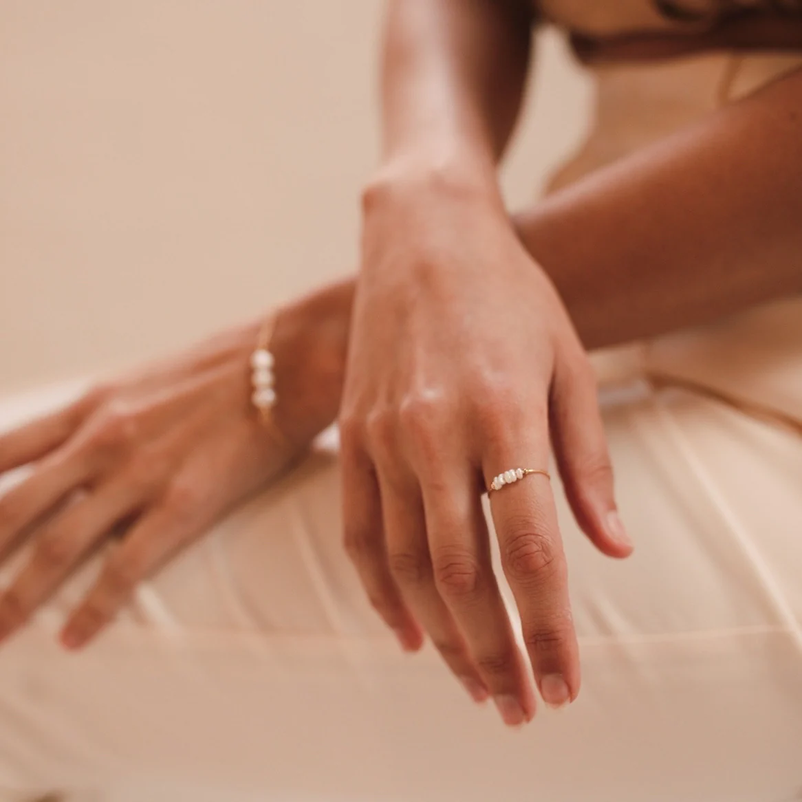 Amerie Freshwater Pearl Beads Ring - LAST CHANCE!
