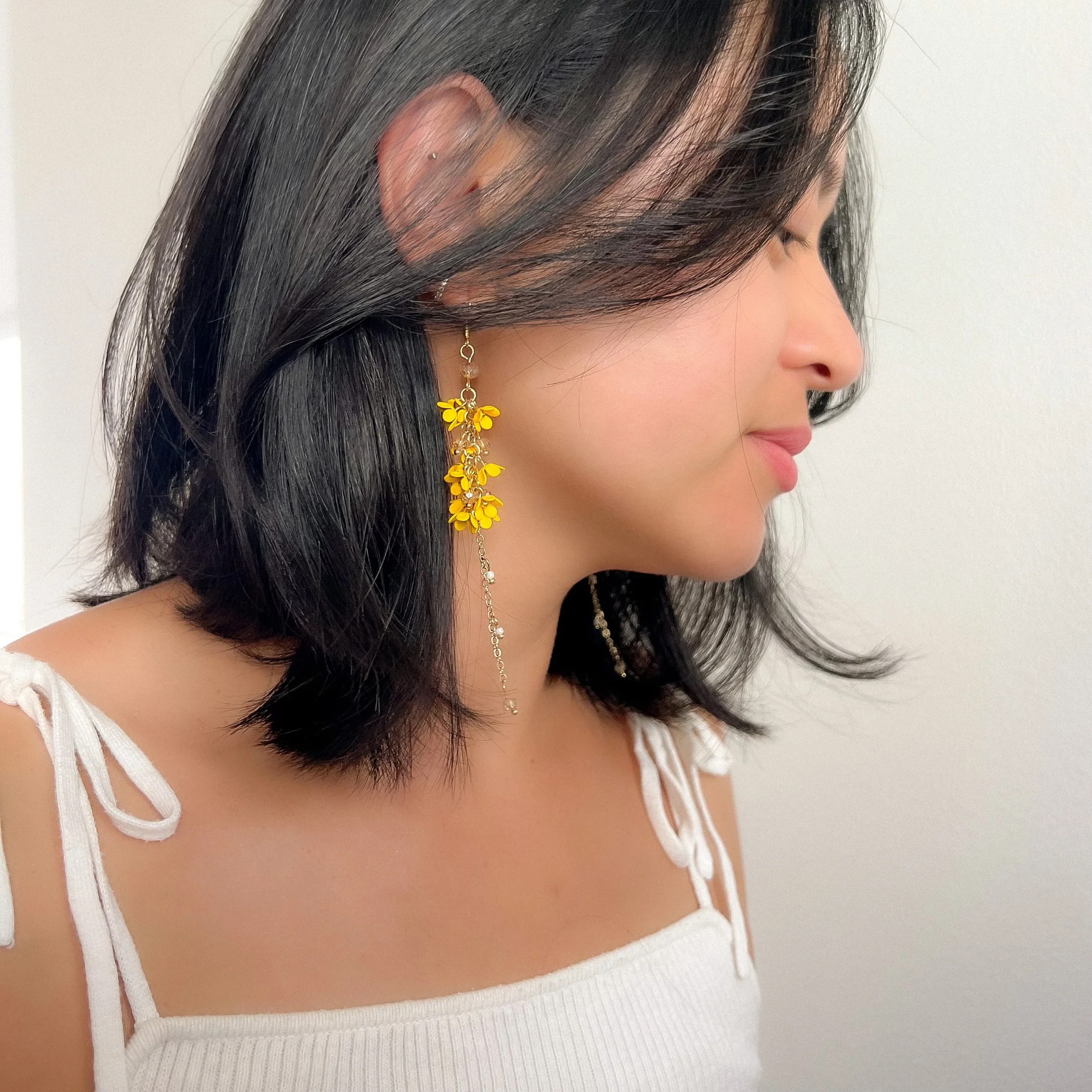 Angelica Flower Drop Earrings - 4 Colors LAST CHANCE! - Image 6