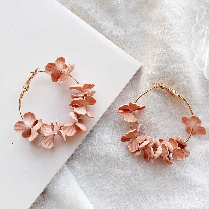 Anielle Flower Hoops Earrings - LAST CHANCE! - Image 17