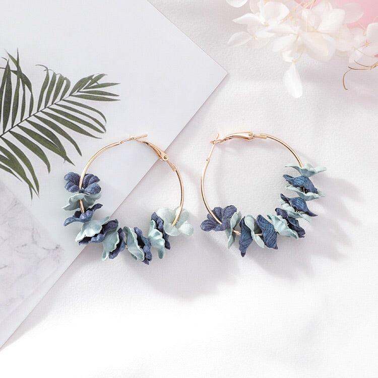 Anielle Flower Hoops Earrings - LAST CHANCE! - Image 3