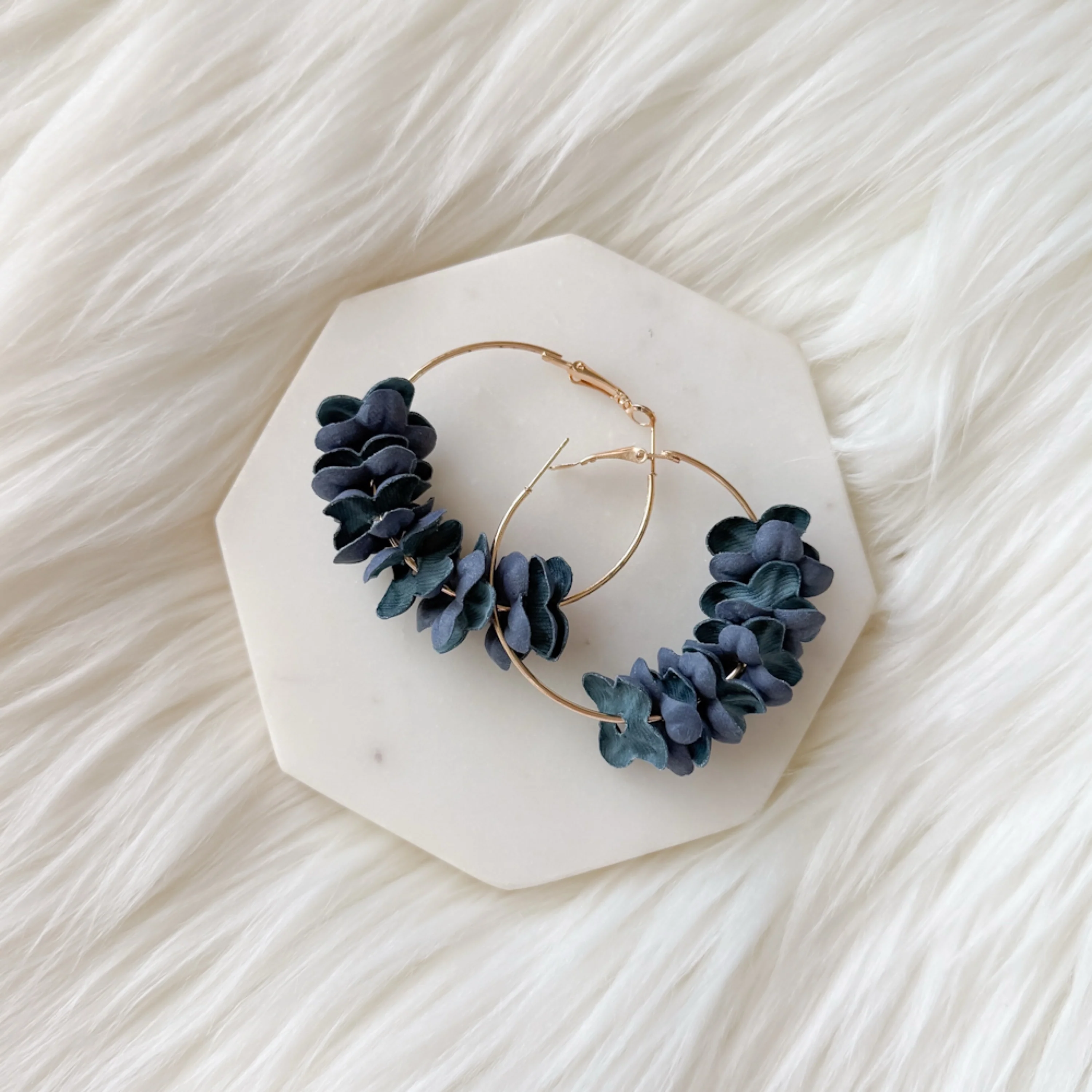 Anielle Flower Hoops Earrings - LAST CHANCE! - Image 9