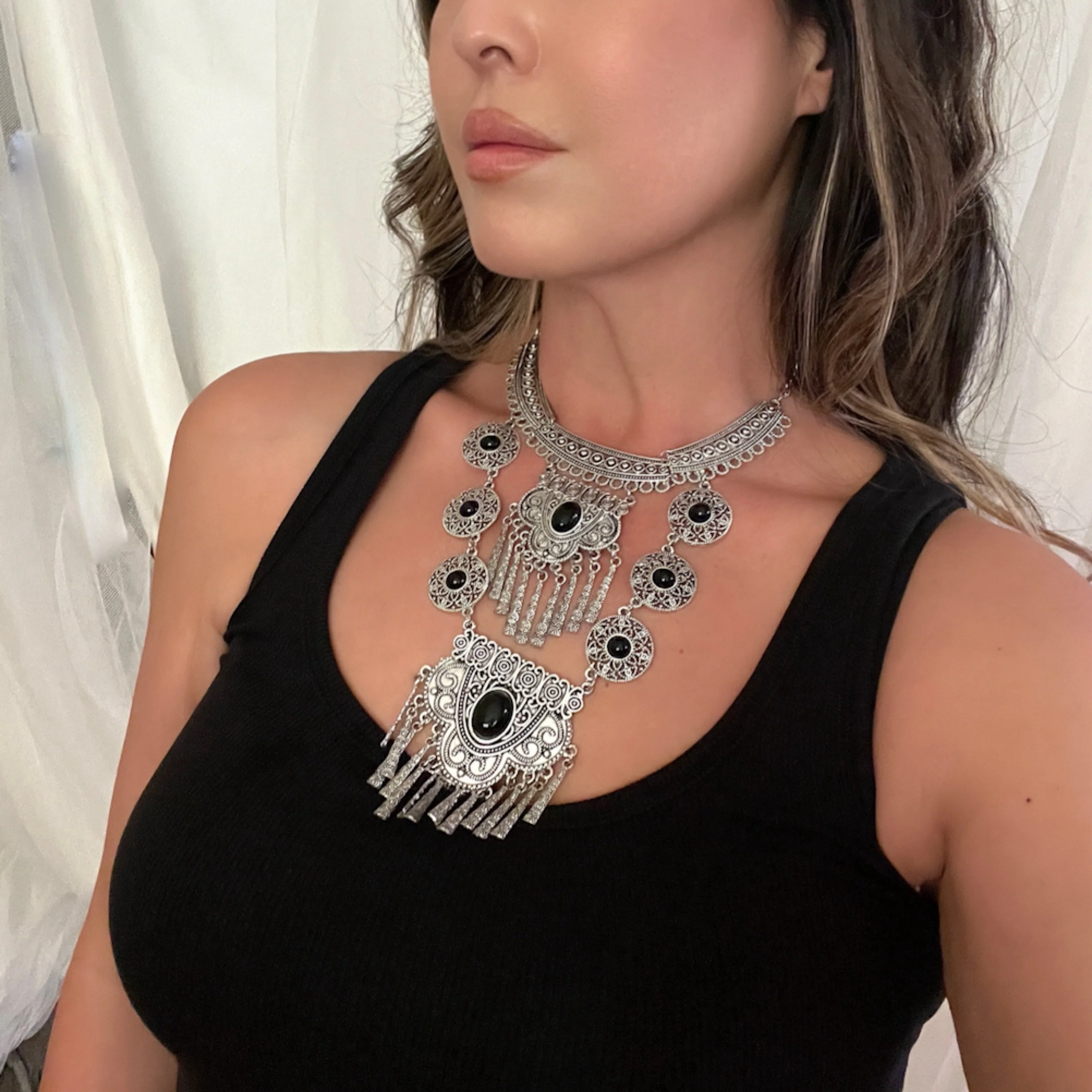 Ara Boho Statement Necklace - 3 Colors! - Image 10