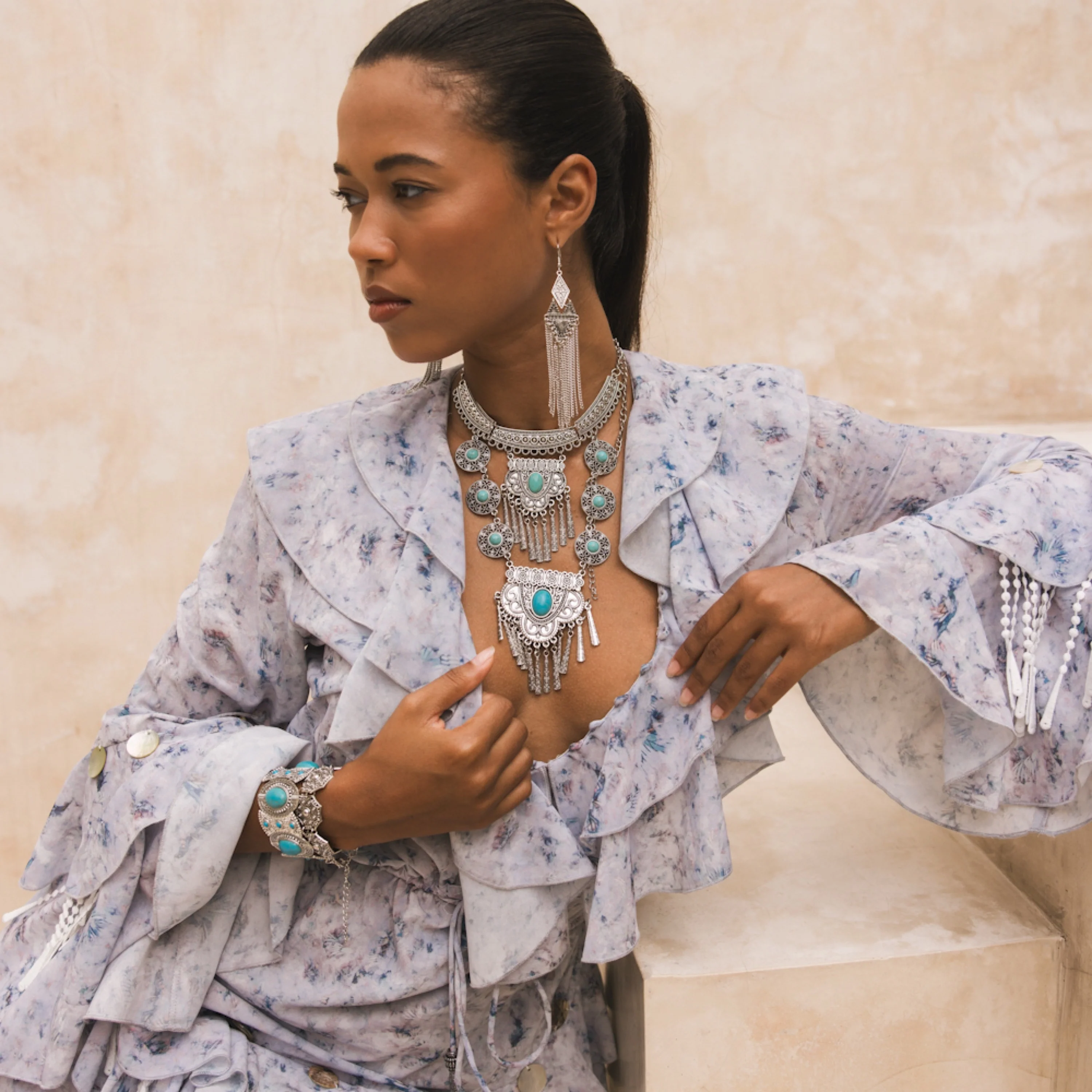 Ara Boho Statement Necklace - 3 Colors! - Image 16