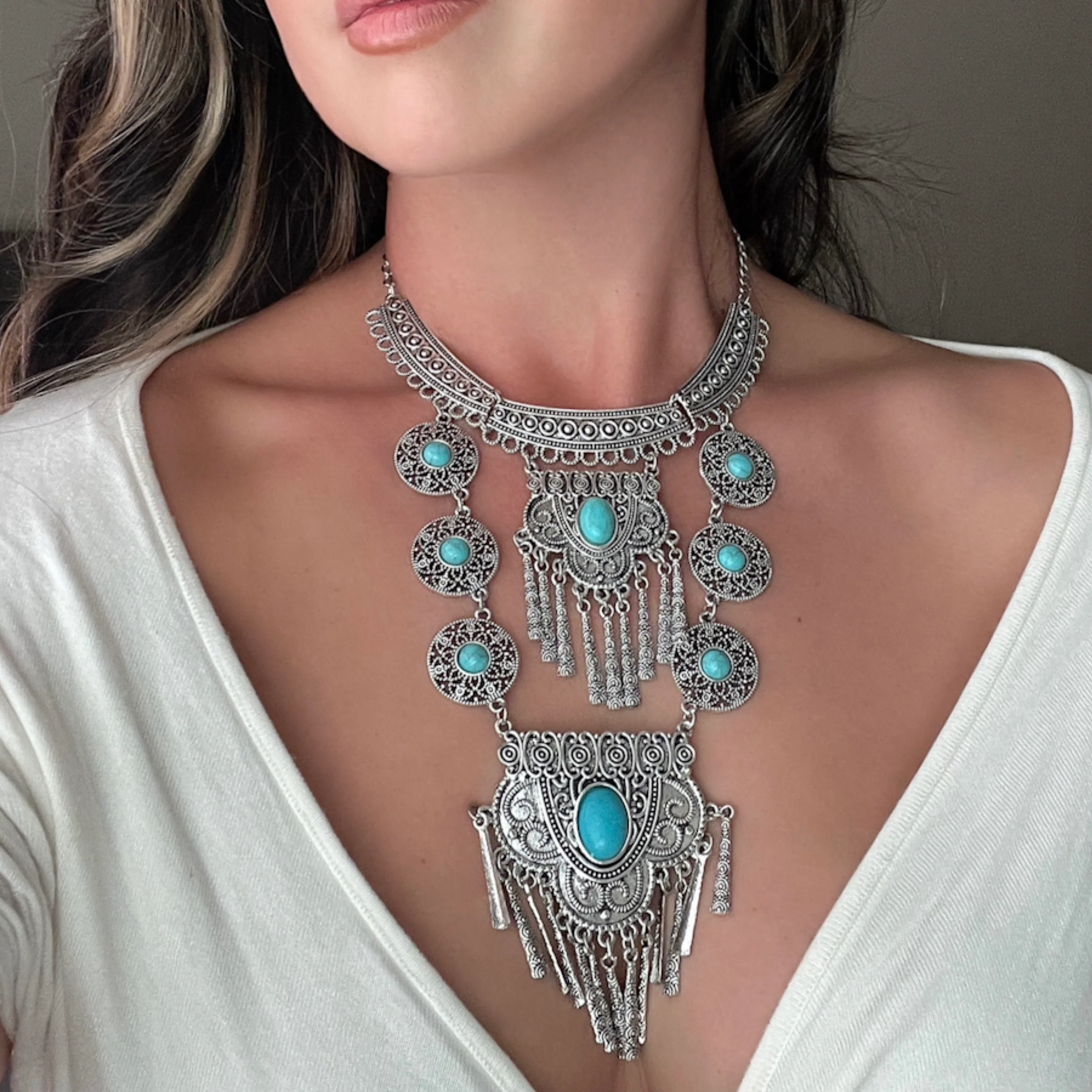 Ara Boho Statement Necklace - 3 Colors! - Image 8