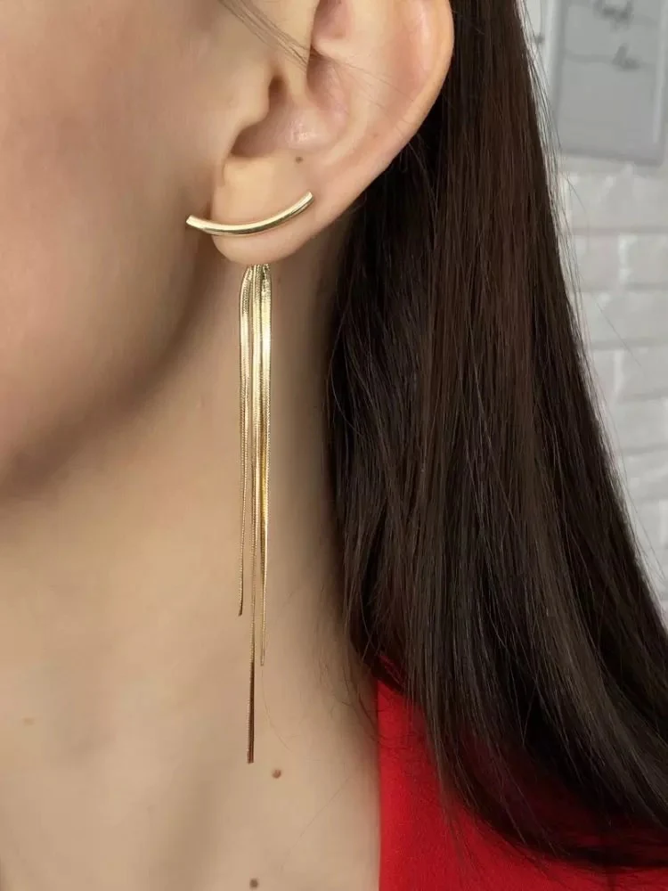 Aviyah Chain Ear Jackets - LAST CHANCE - Image 8