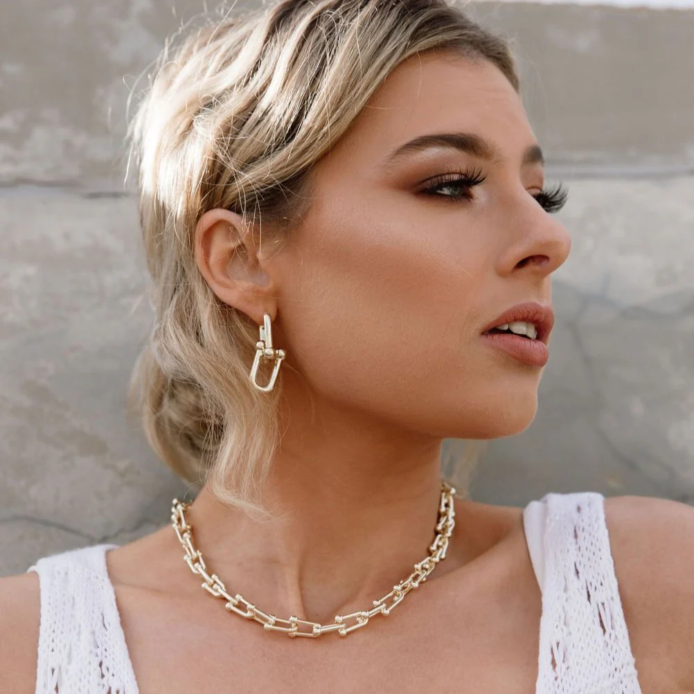 Bar-Belle Chain Link Earrings - LAST CHANCE