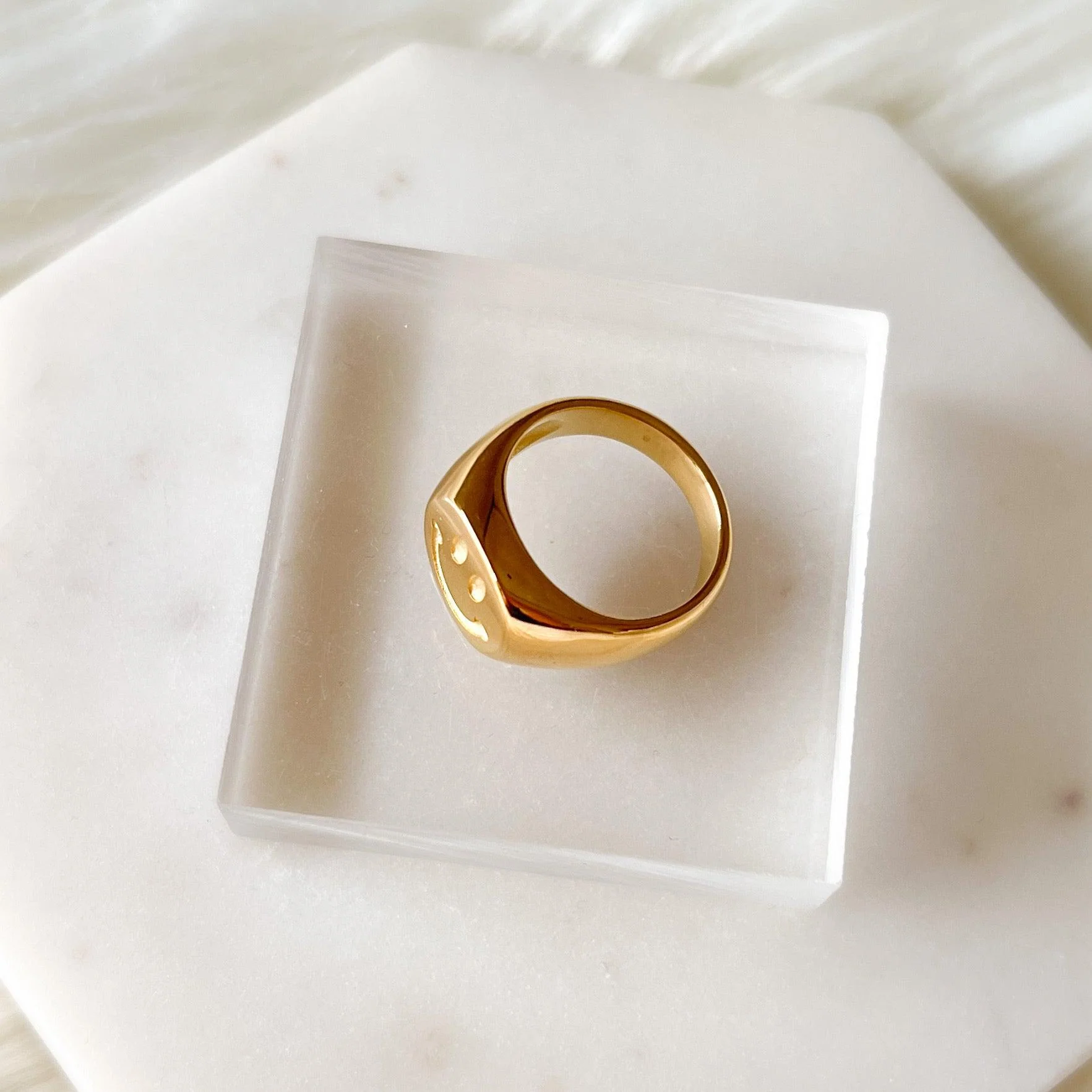 Be Happy Signet Ring - LAST CHANCE! - Image 4
