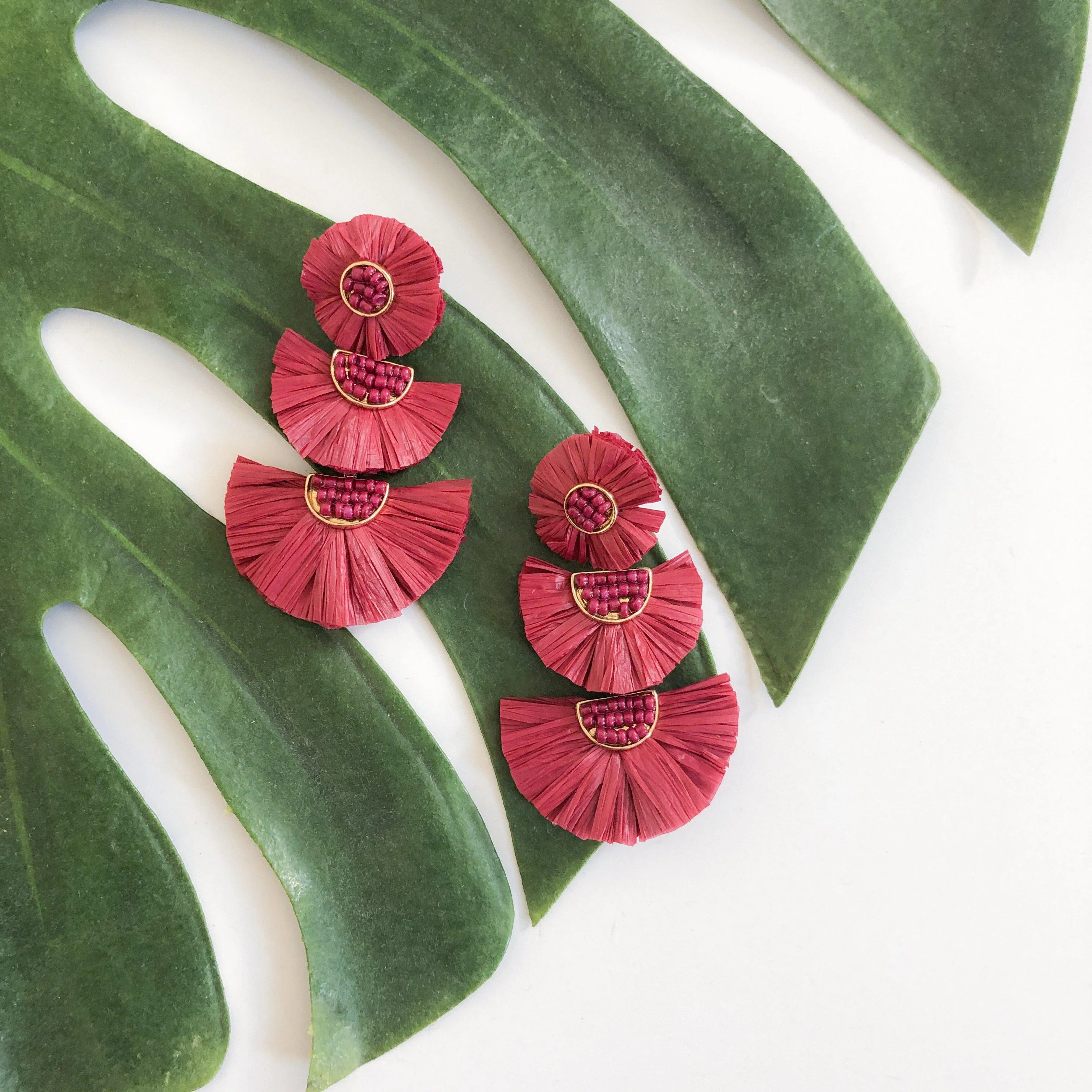 Bellini Raffia Statement Earrings - LAST CHANCE! - Image 26