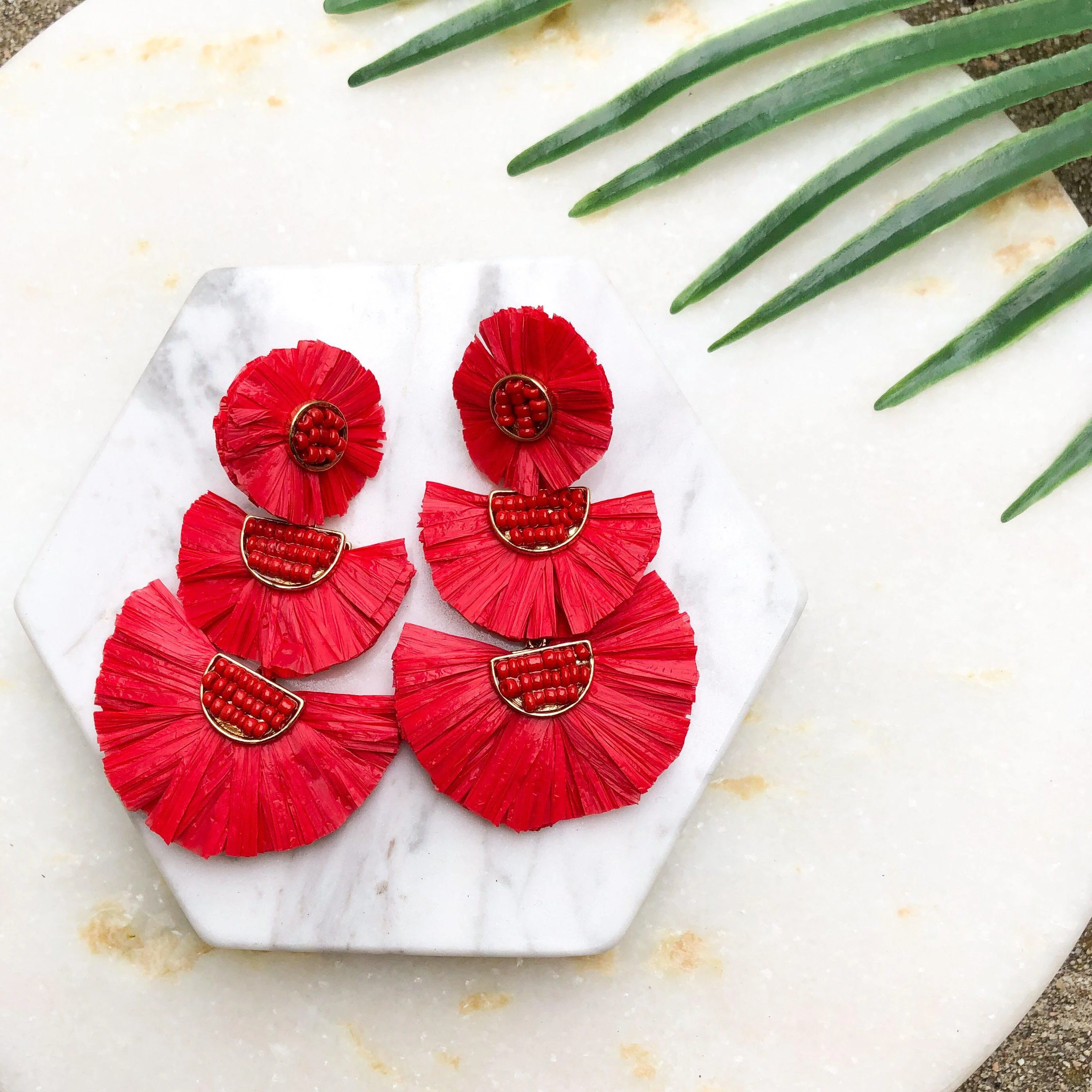Bellini Raffia Statement Earrings - LAST CHANCE! - Image 27