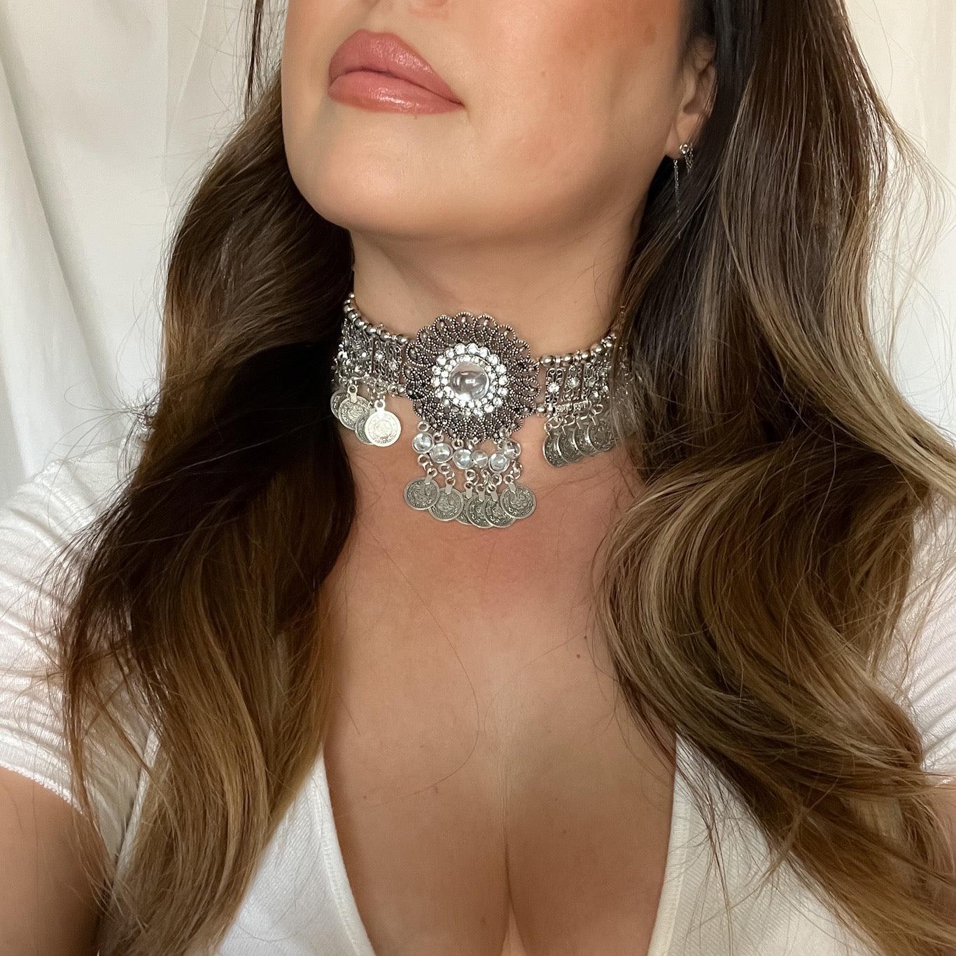 Boho Flower Statement Choker - 4 Colors - Image 15