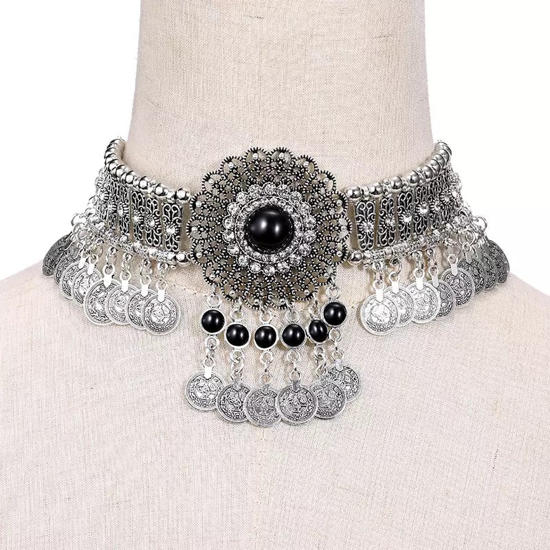 Boho Flower Statement Choker - 4 Colors - Image 20
