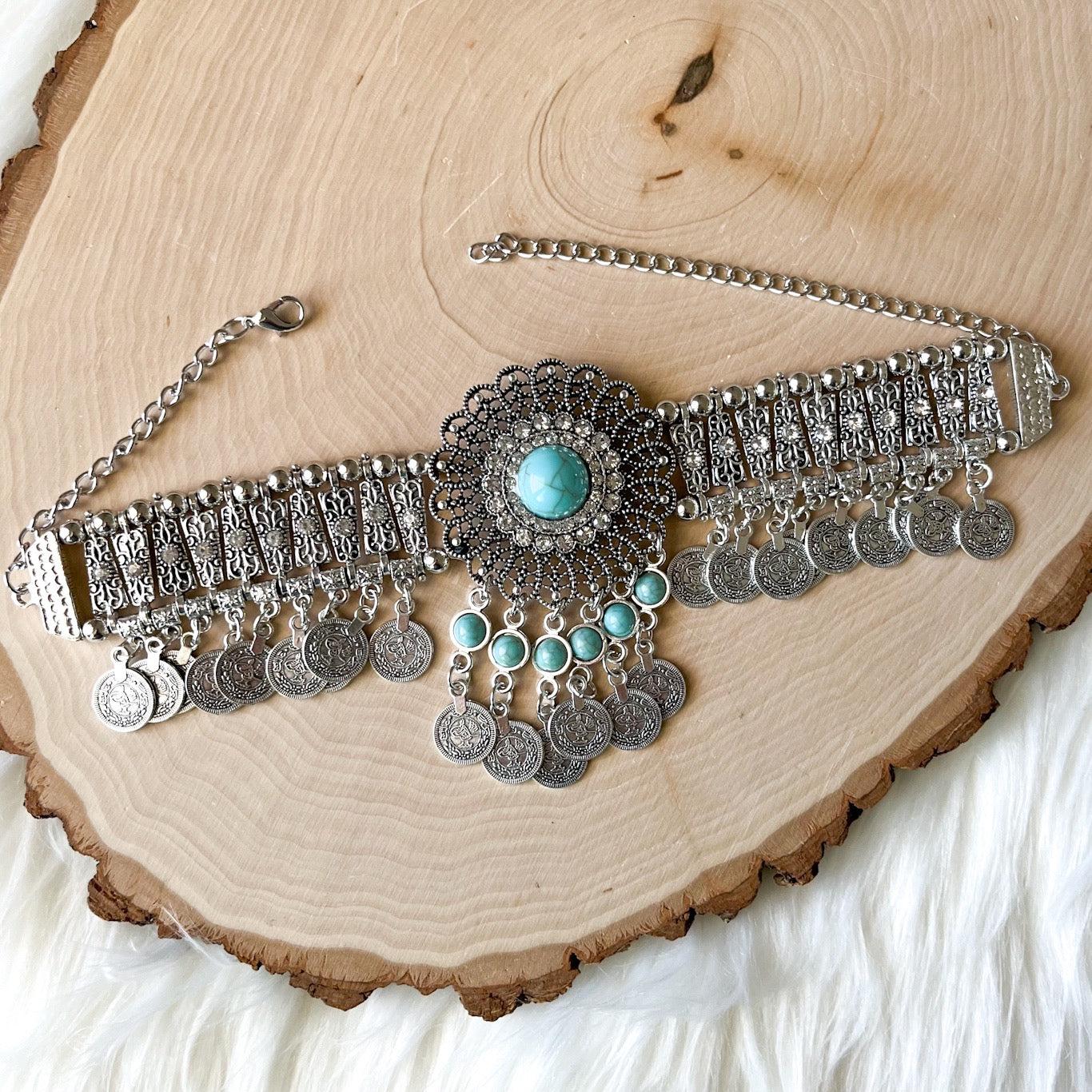 Boho Flower Statement Choker - 4 Colors - Image 27