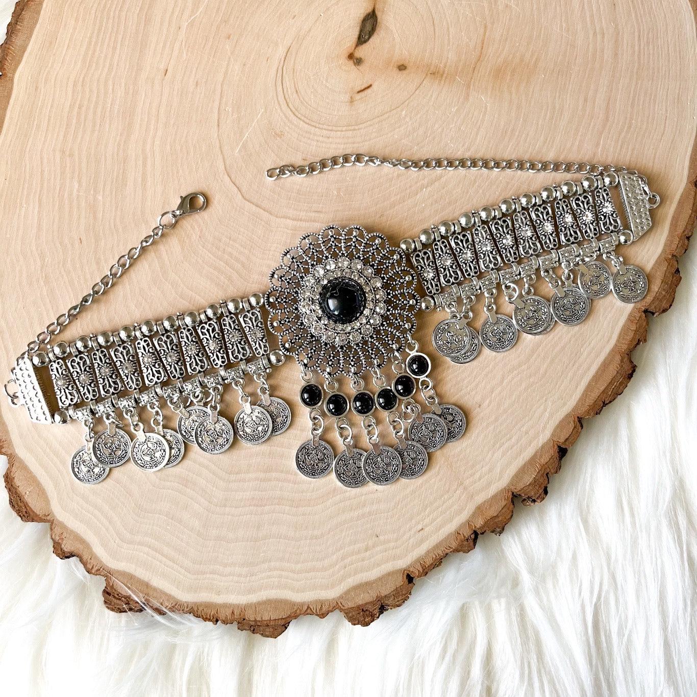 Boho Flower Statement Choker - 4 Colors - Image 28