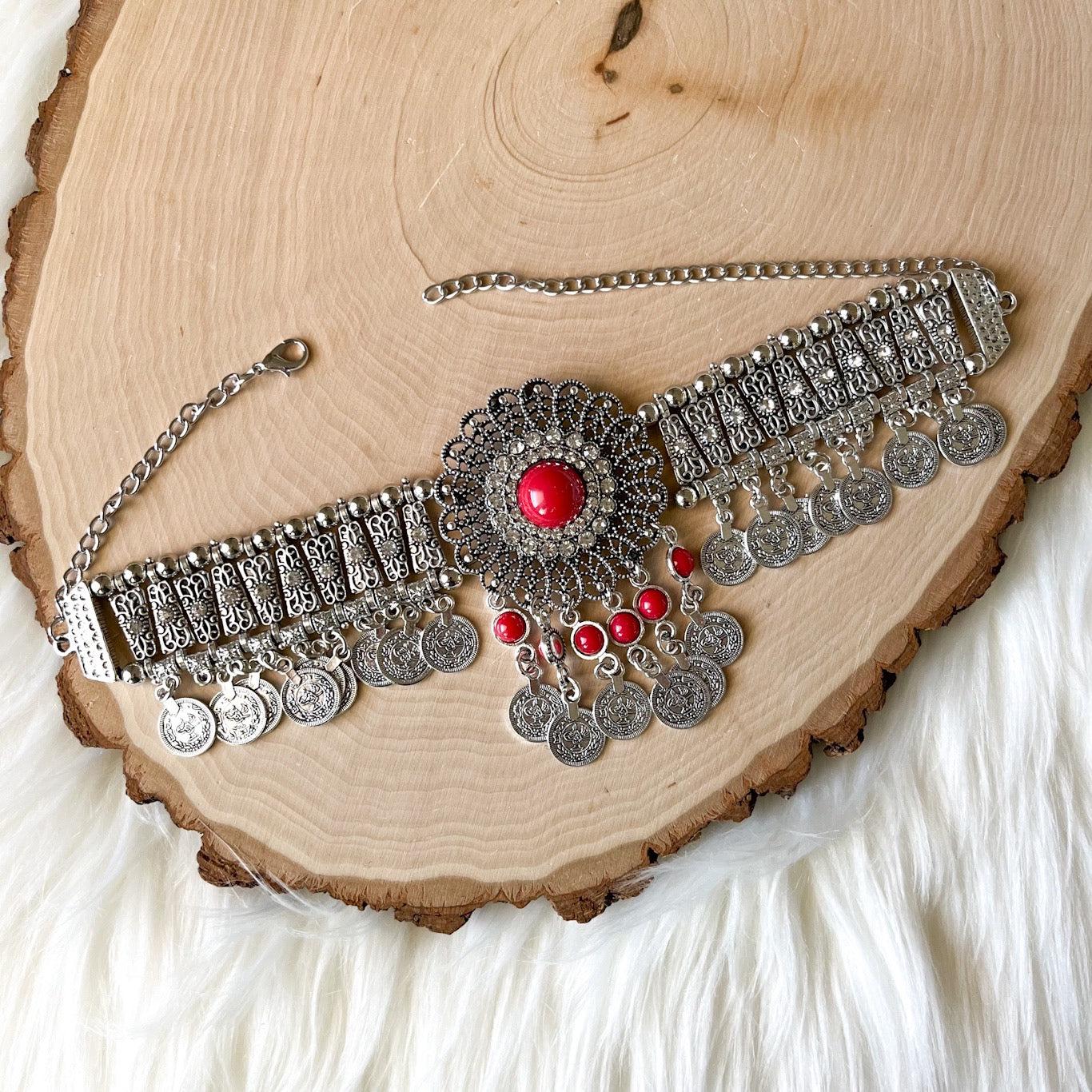 Boho Flower Statement Choker - 4 Colors - Image 29