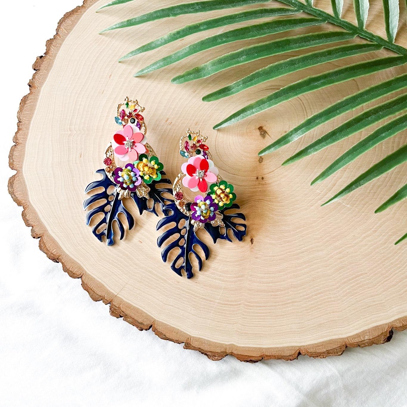 Caribbean Palm Leaf Earrings - 6 Colors LAST CHANCE! - Image 12