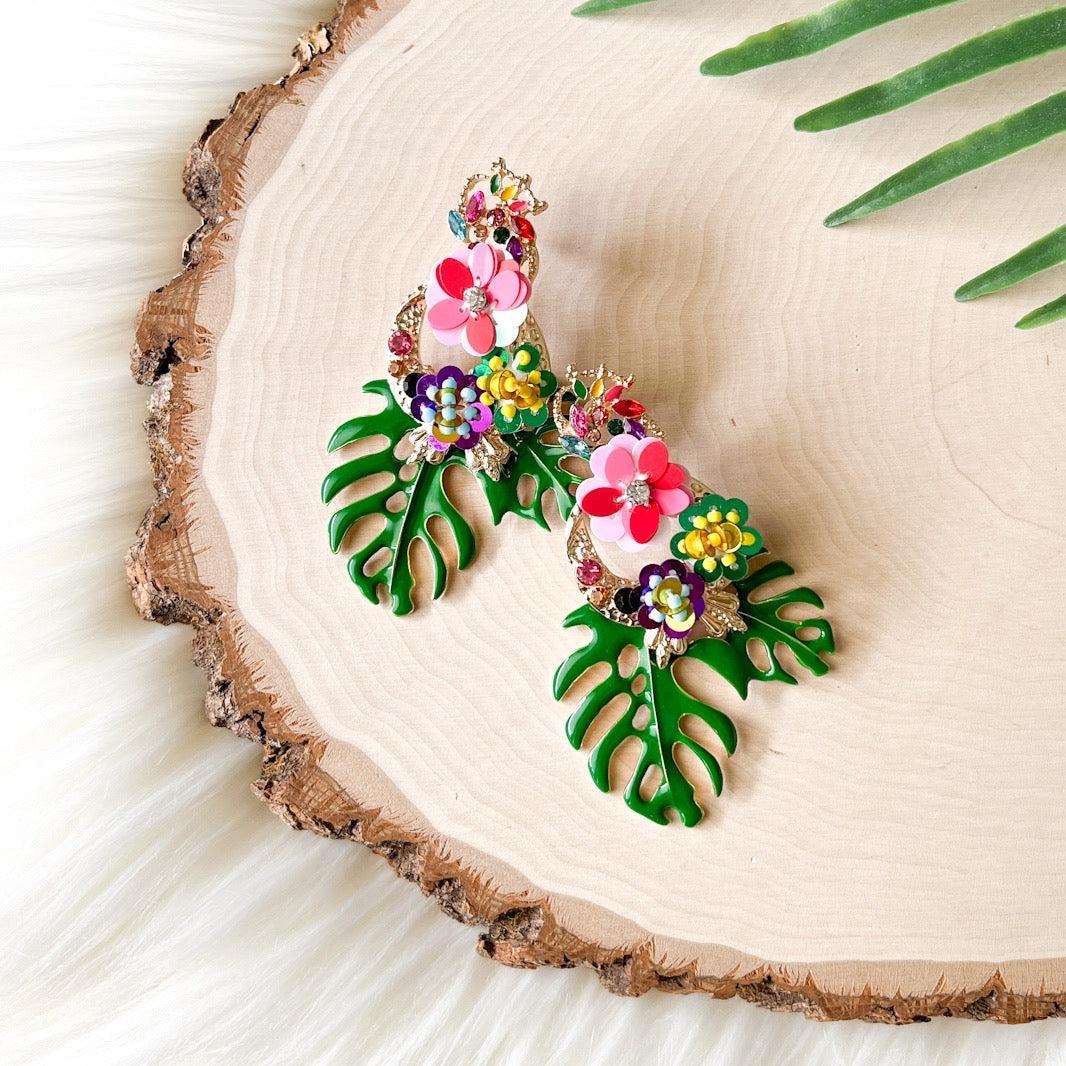 Caribbean Palm Leaf Earrings - 6 Colors LAST CHANCE! - Image 7