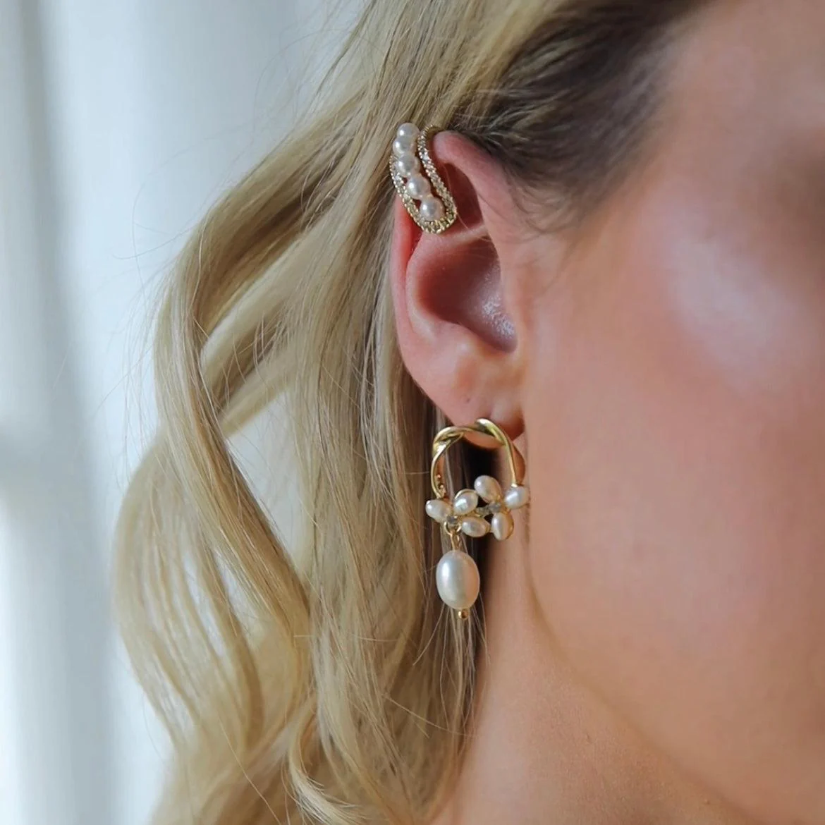 Cerise Pearly Ear Cuff - 3 Styles - Image 5
