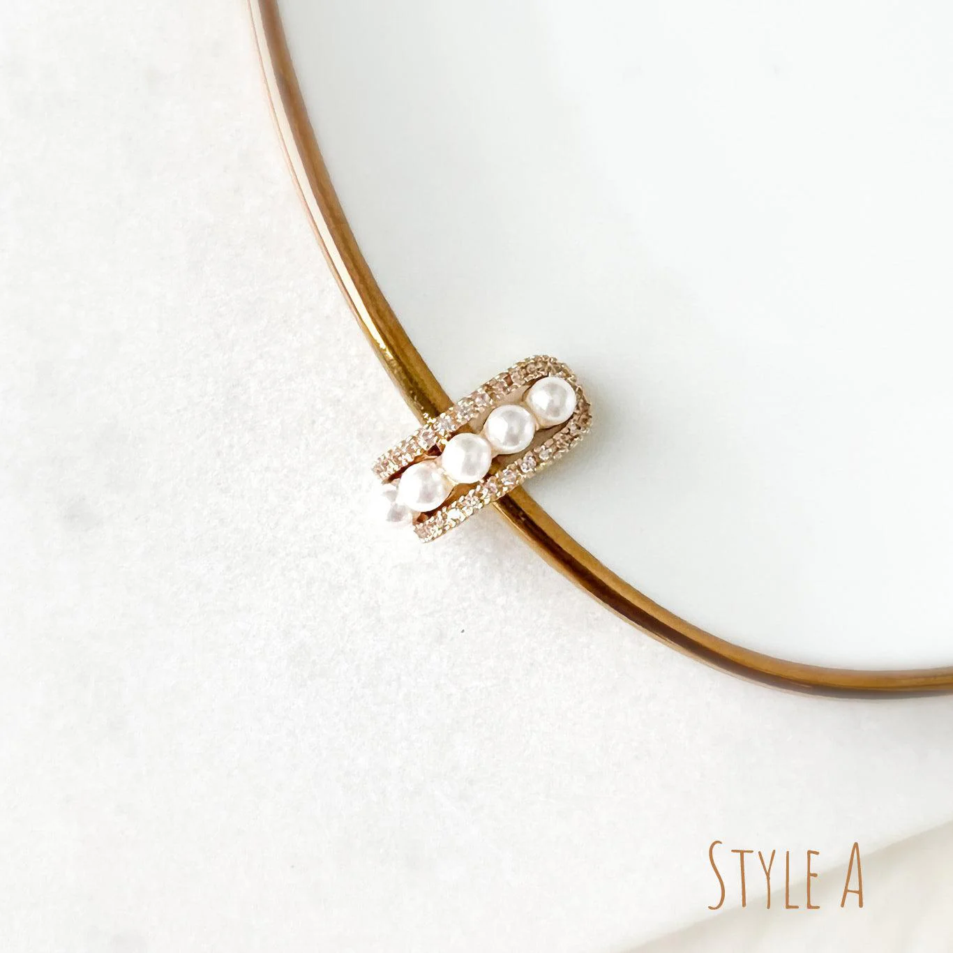 Cerise Pearly Ear Cuff - 3 Styles - Image 8