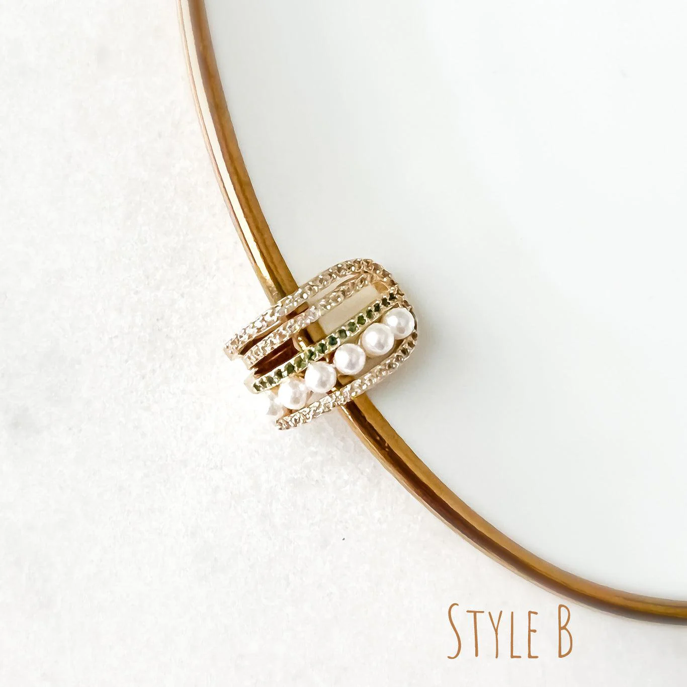 Cerise Pearly Ear Cuff - 3 Styles - Image 9