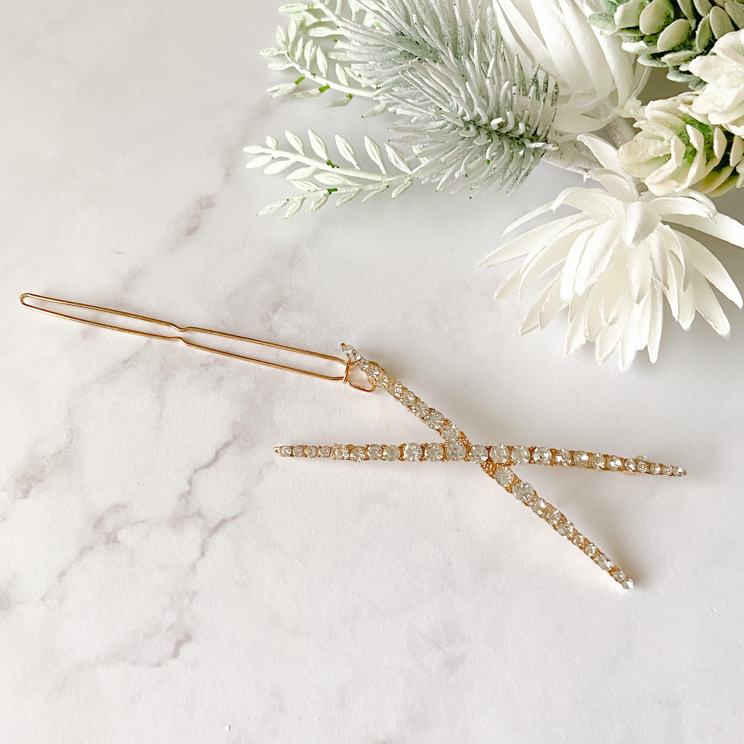 Check or X Rhinestone Hair Clips - LAST CHANCE / FINAL SALE - Image 11