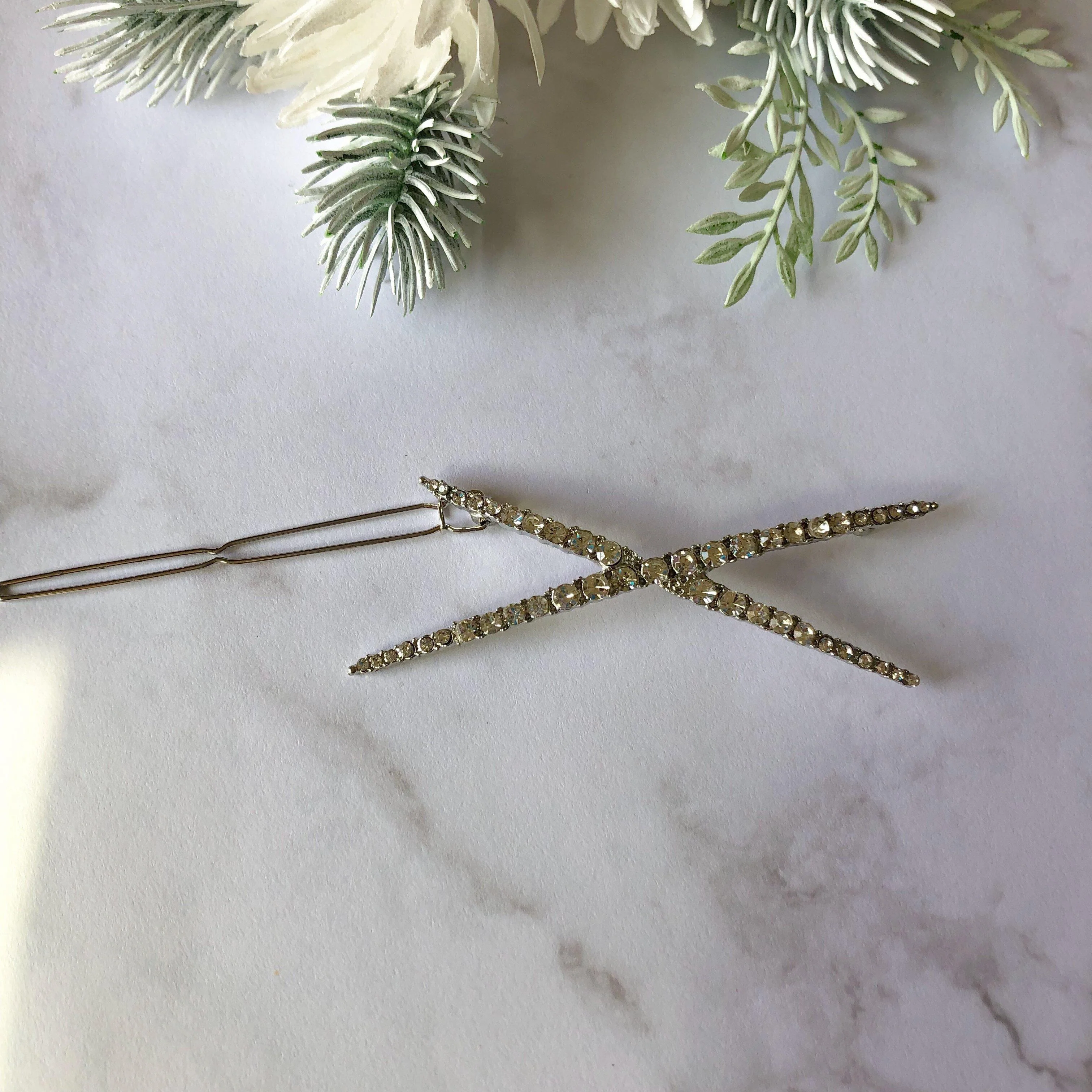 Check or X Rhinestone Hair Clips - LAST CHANCE / FINAL SALE - Image 12