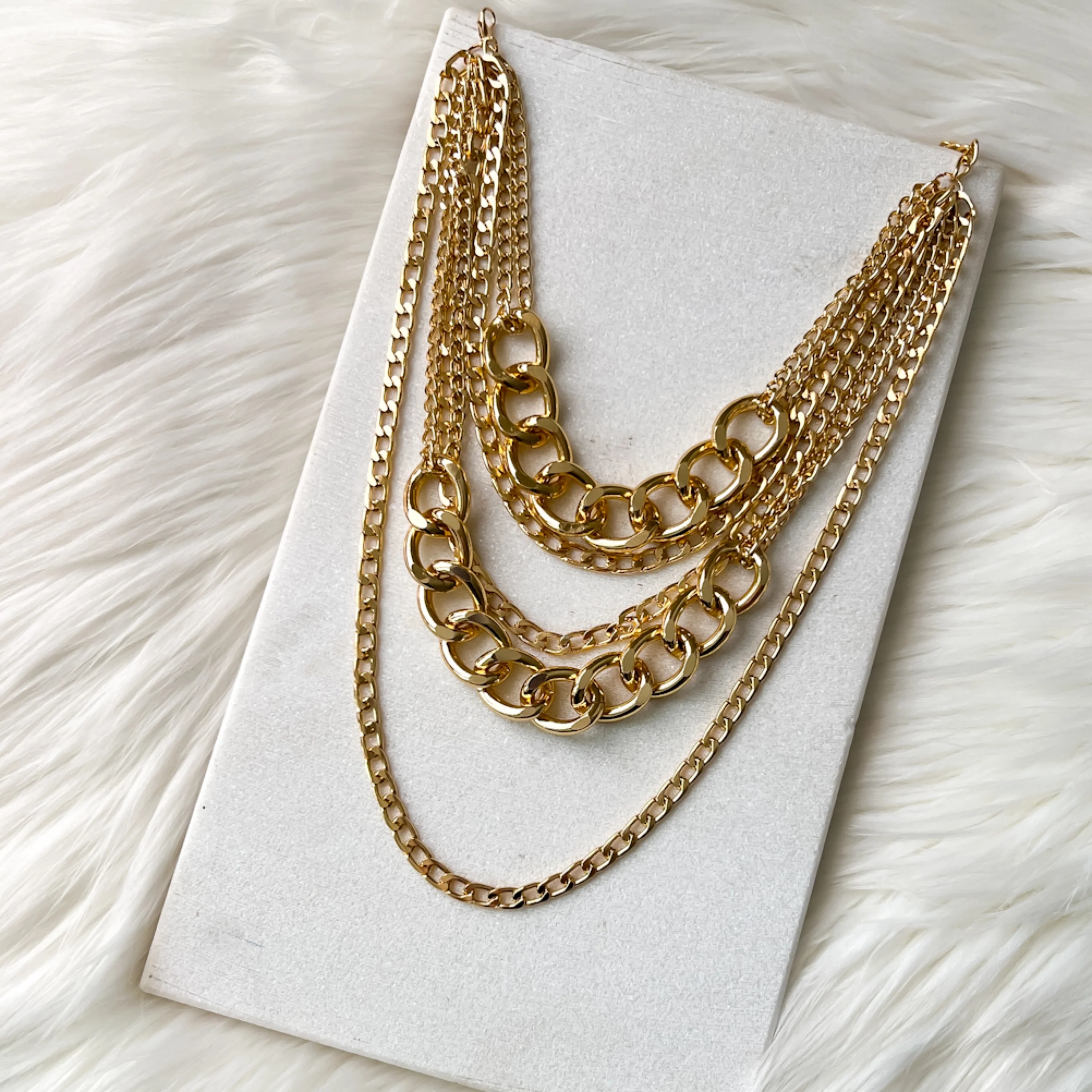 Chévere Layered Chain Necklace - LAST CHANCE! - Image 33