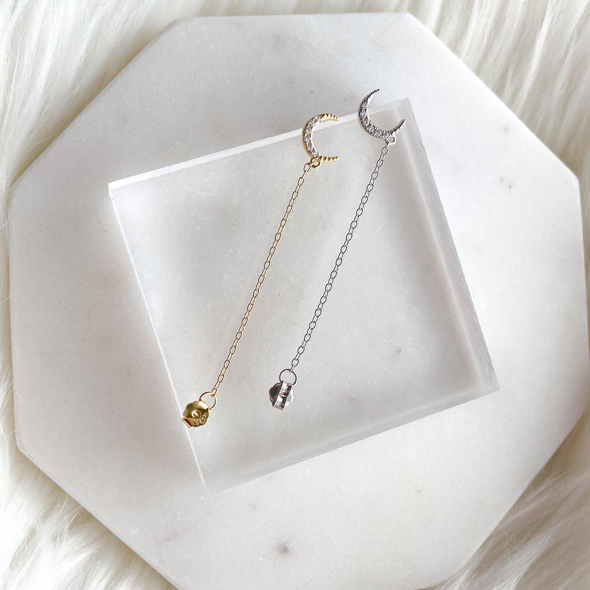 Cielo Chain Huggie Earring - LAST CHANCE! - Image 3