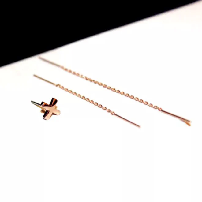 Chains and Cross 3 Piece Earring Set - LAST CHANCE - Image 4