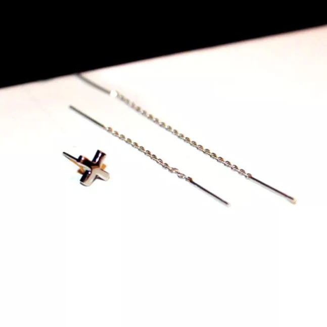 Chains and Cross 3 Piece Earring Set - LAST CHANCE - Image 5