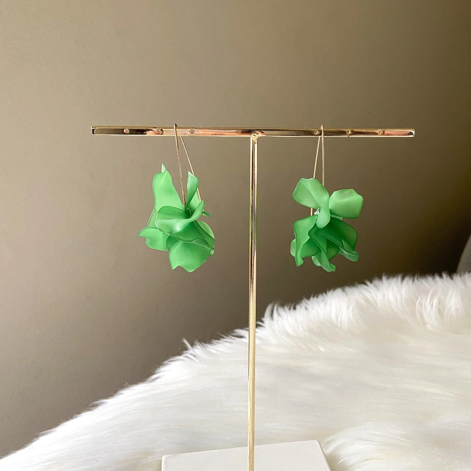 Cyclamen Petal Drop Earrings - 20 COLORS LAST CHANCE! - Image 33