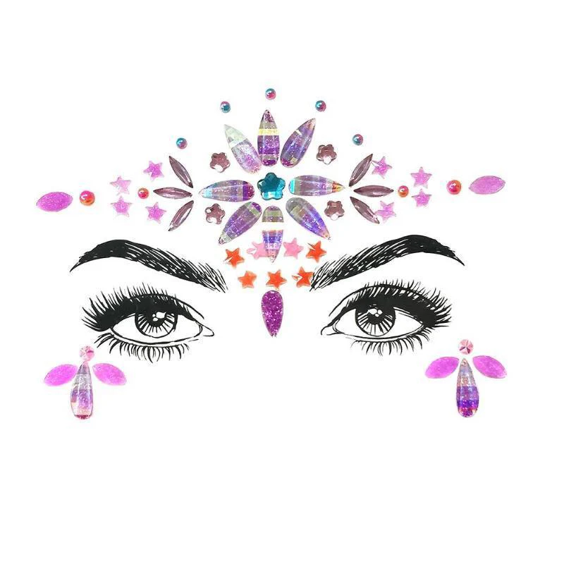 ⚡️ Electric Color Punch Face Jewels  💎 10 Designs - Image 10