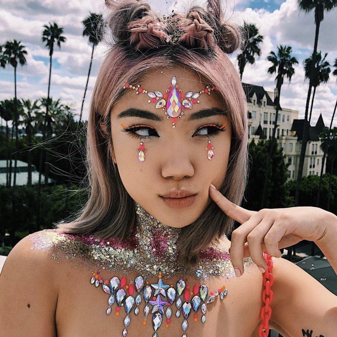 ⚡️ Electric Color Punch Face Jewels  💎 10 Designs - Image 18
