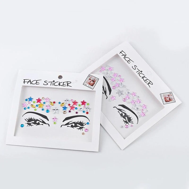 ⚡️ Electric Color Punch Face Jewels  💎 10 Designs - Image 26