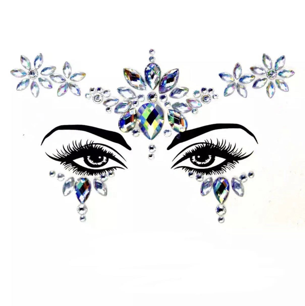 ⚡️ Electric Color Punch Face Jewels  💎 10 Designs - Image 5