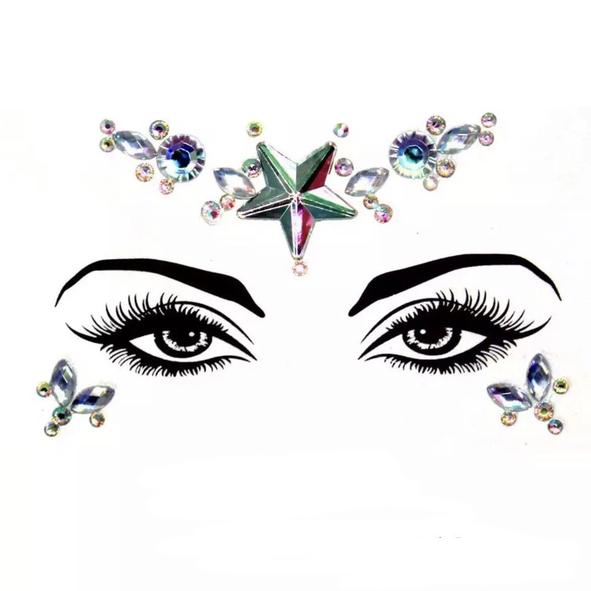 ⚡️ Electric Color Punch Face Jewels  💎 10 Designs - Image 7