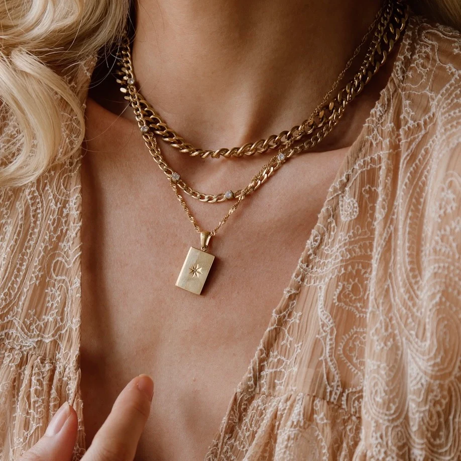 Elle Sparkle Studded Chain Necklace - LAST CHANCE! - Image 6
