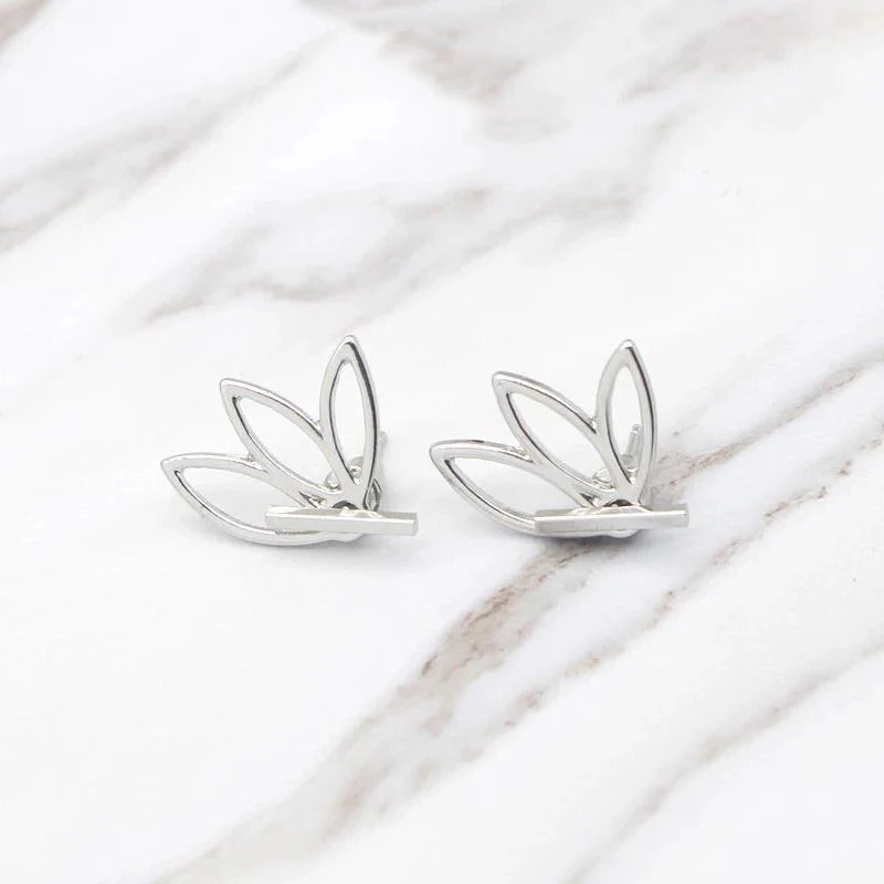 Flower Back Ear Jacket Earrings - LAST CHANCE! - Image 14