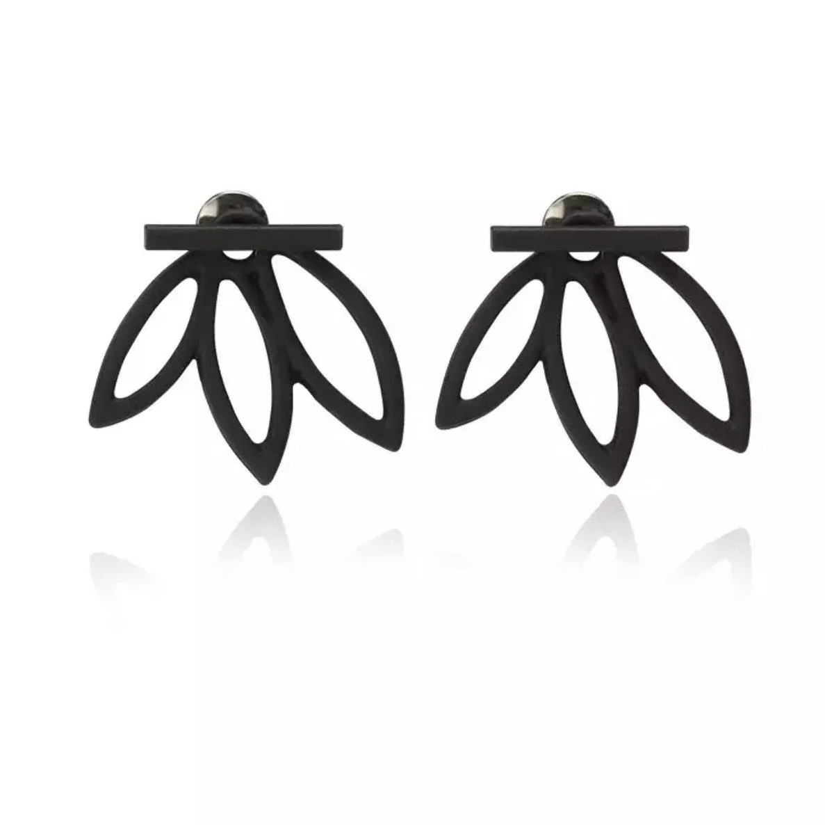 Flower Back Ear Jacket Earrings - LAST CHANCE! - Image 8