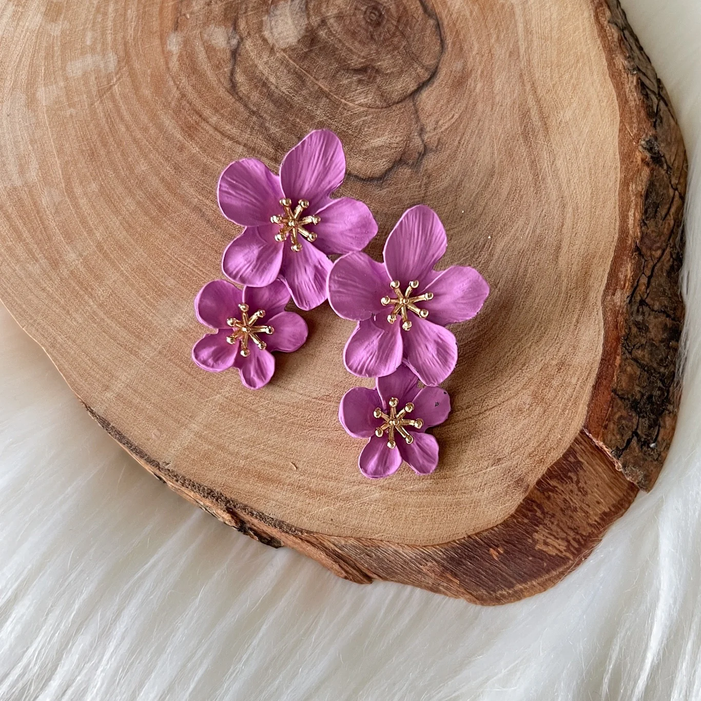 Hibiscus Flower Drop Earrings - LAST CHANCE! - Image 14