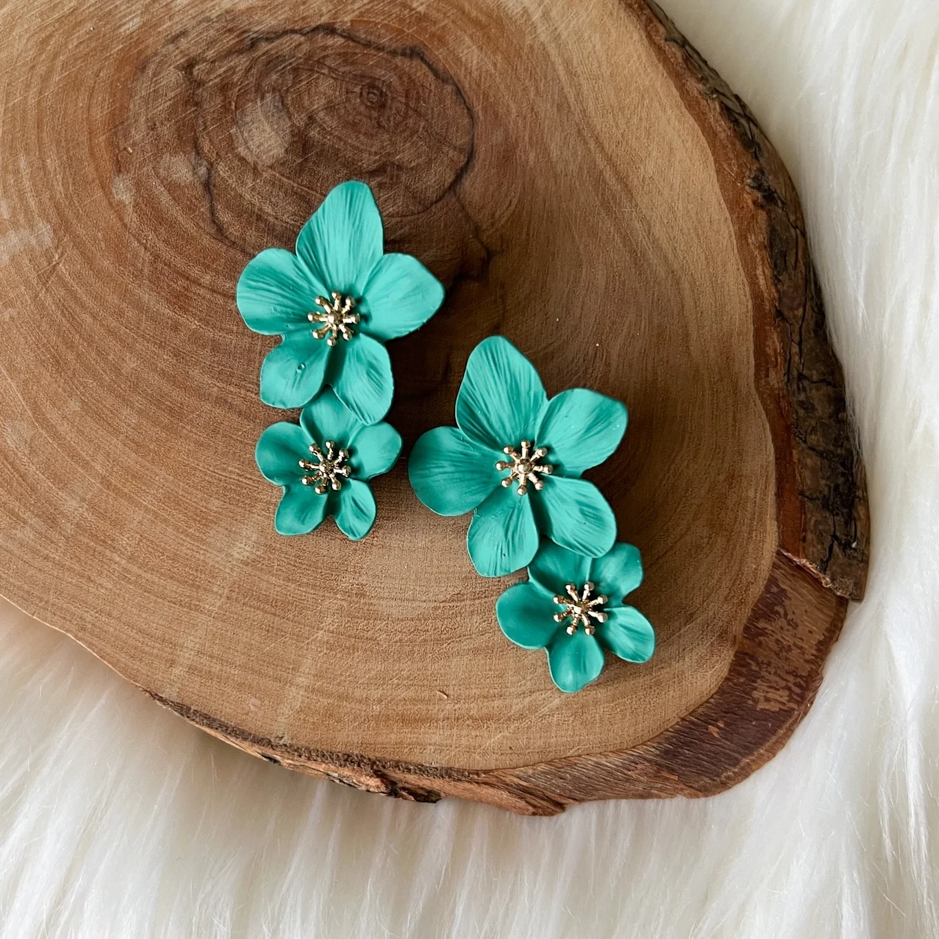 Hibiscus Flower Drop Earrings - LAST CHANCE! - Image 15